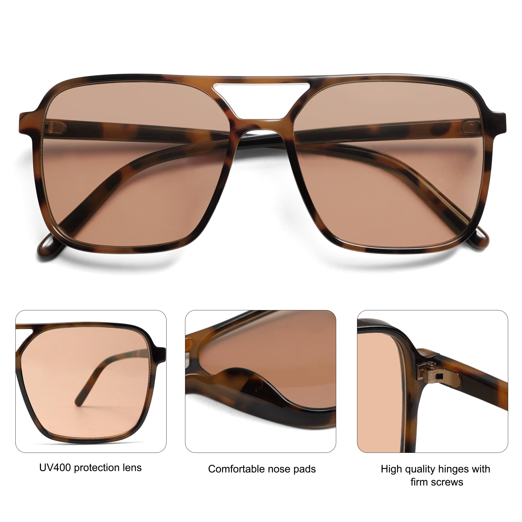 Foto 5 pulgar | Gafas De Sol Sojos Trendy Vintage Aviator Sj2327 Para Mujer/hombre - Venta Internacional.