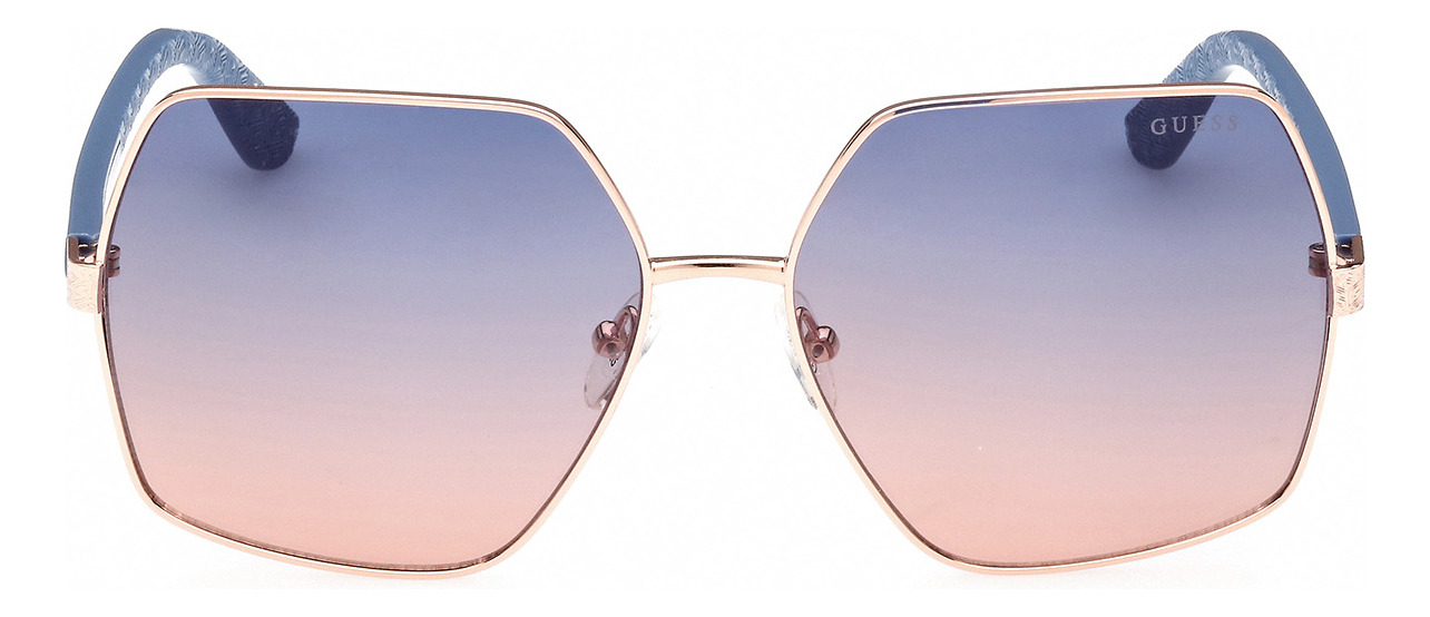Foto 2 pulgar | Lentes De Sol  Gu7881h Gradient Bordeaux Guess