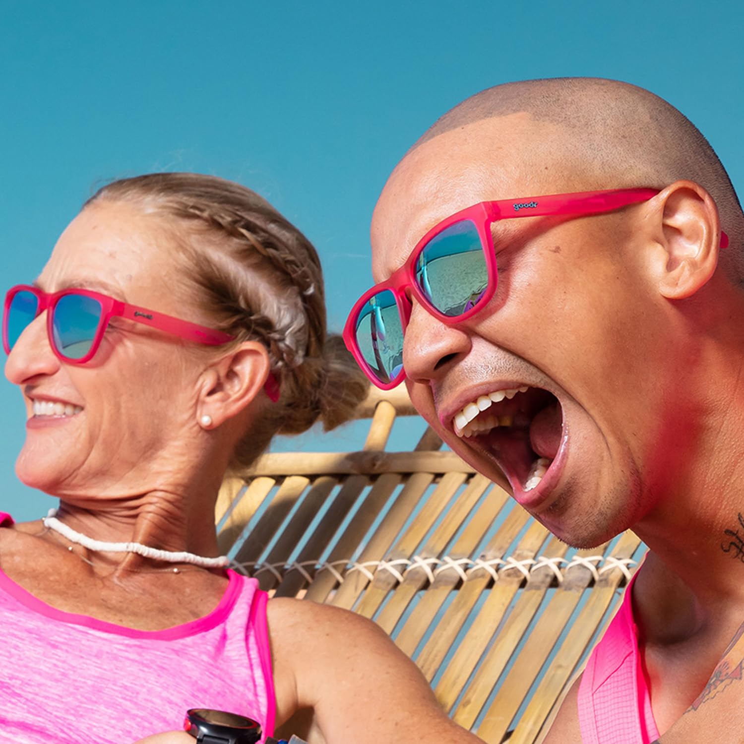 Foto 4 | Gafas De Sol Goodr Flamingos On A Booze Cruise Polarizadas - Venta Internacional.