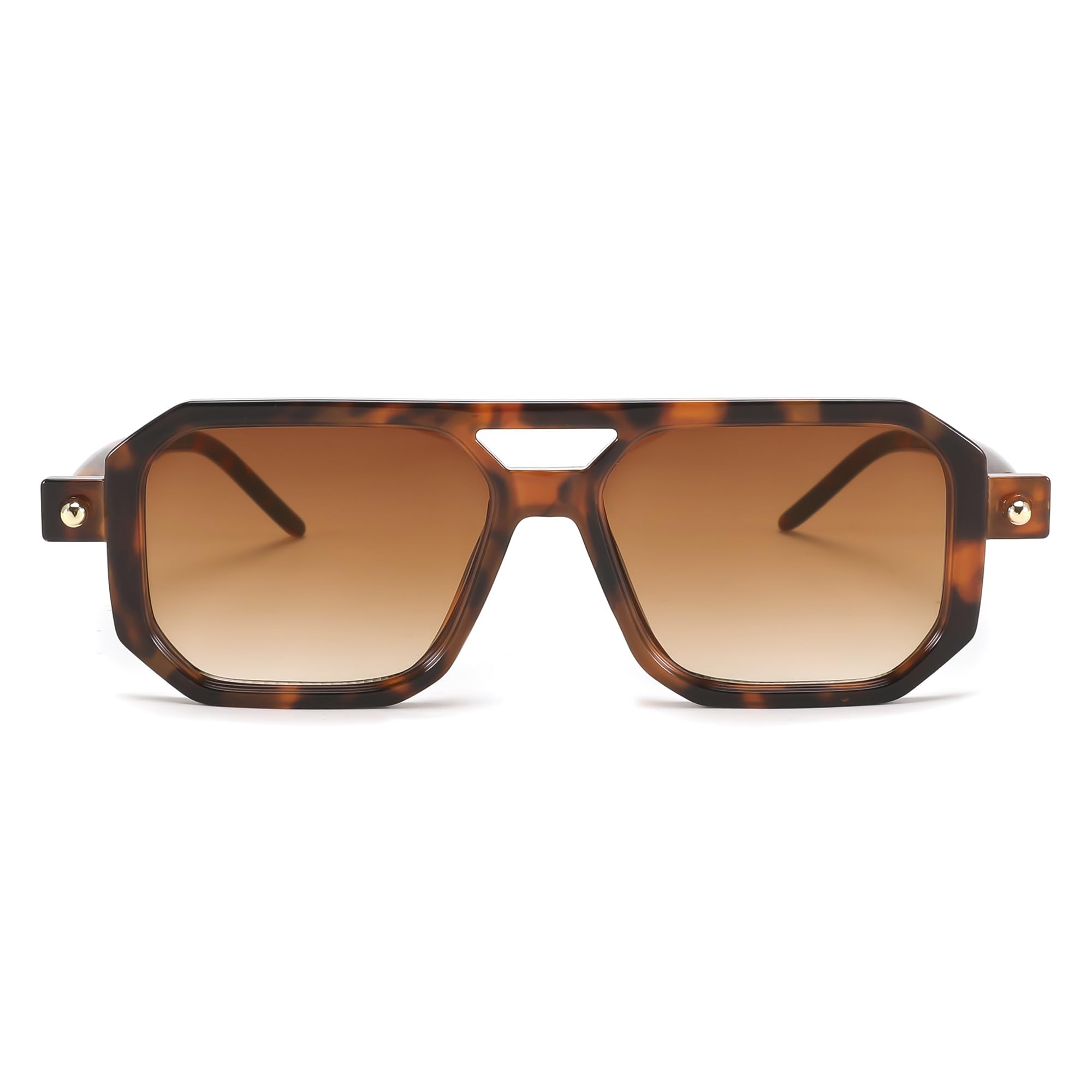 Foto 3 pulgar | Gafas De Sol Feisedy Vintage Square 70s Flat Aviator Uv400 - Venta Internacional.