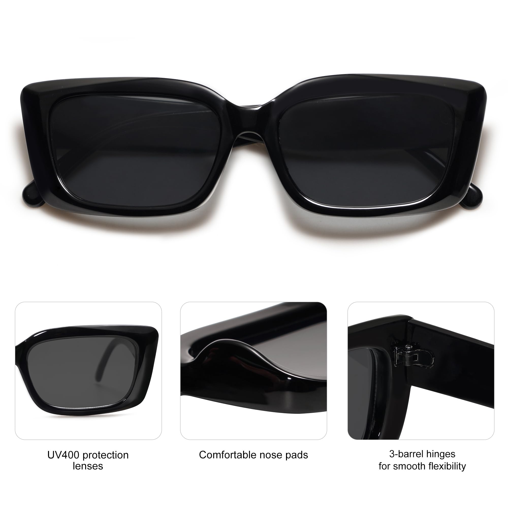 Foto 4 | Gafas De Sol Sojos Trendy Rectangular Sj2238 Para Mujer - Venta Internacional.