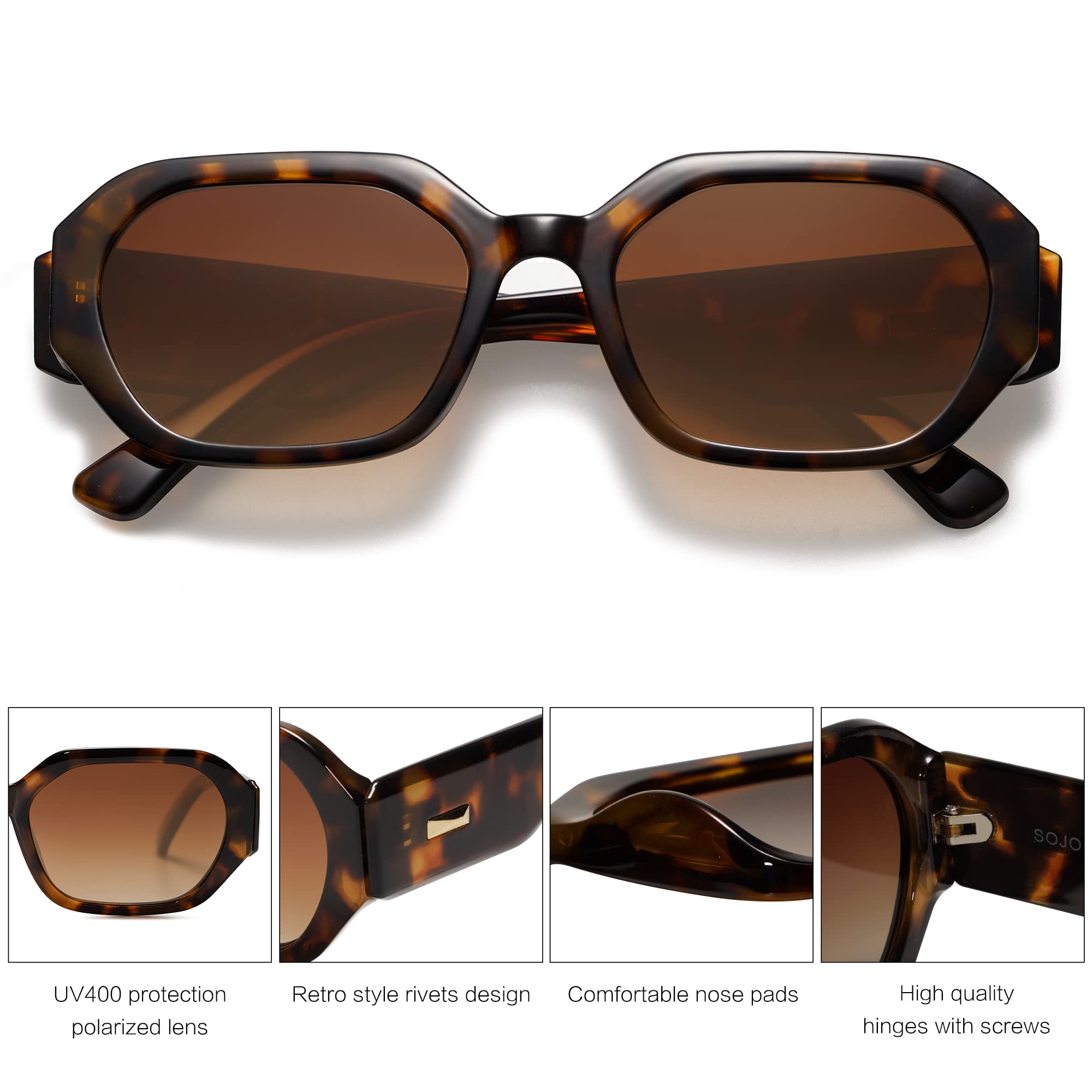 Foto 4 | Gafas De Sol Sojos Sj2232 Polarized Uv400 Para Mujer - Venta Internacional.