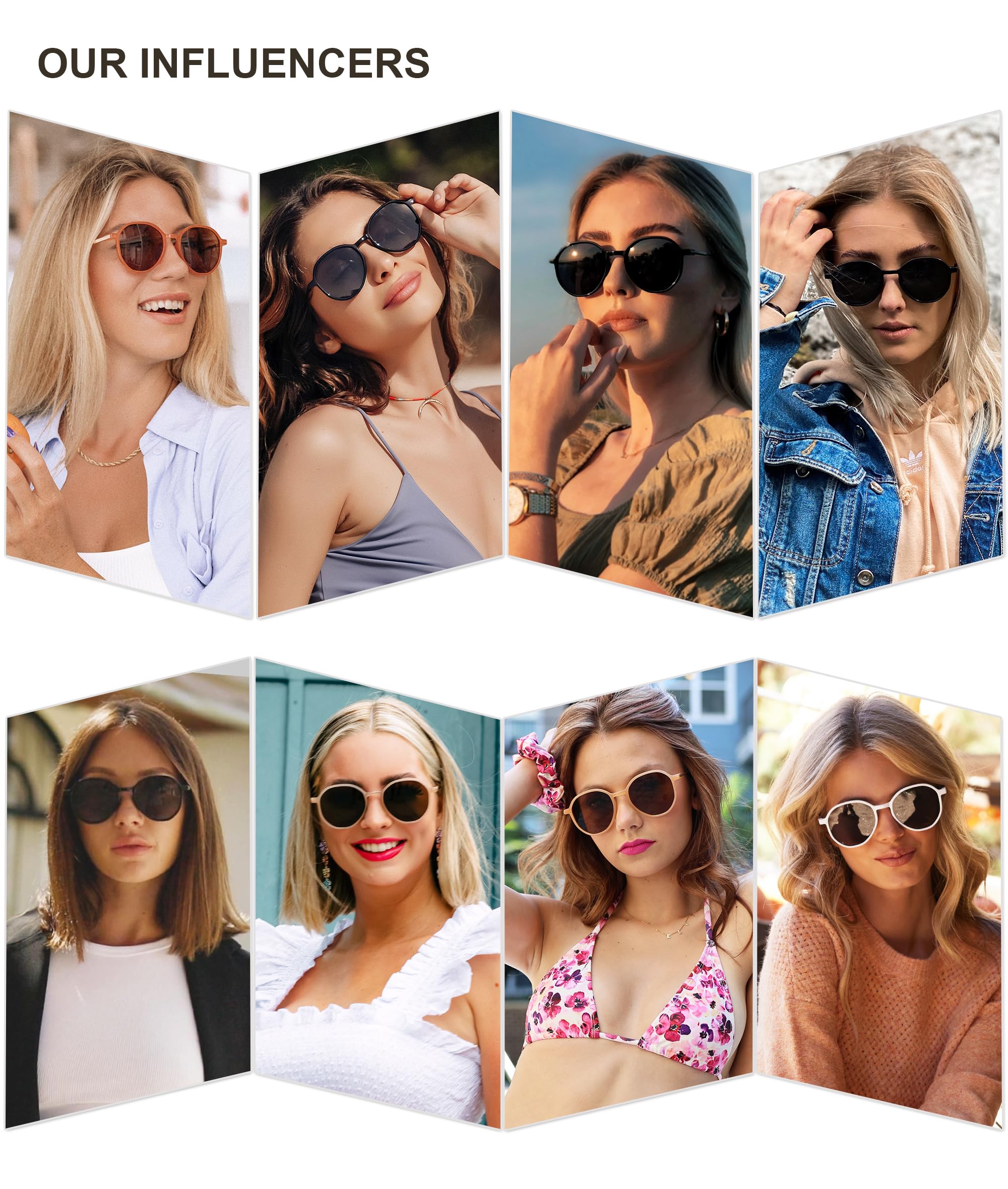 Foto 2 | Gafas De Sol Sojos Trendy Designer Hexagon Round Sj2181 Para Mujer - Venta Internacional.