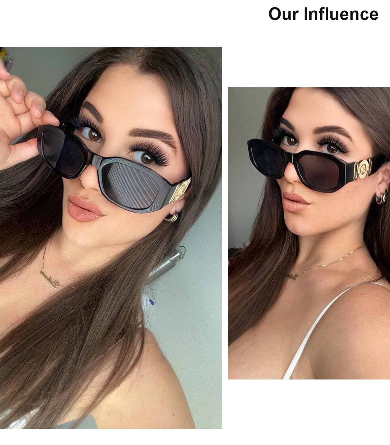 Foto 5 pulgar | Gafas De Sol Feisedy Retro Trendy Rectangulares Vintage Uv400 B2322 - Venta Internacional.