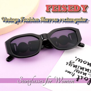 Foto 7 | Gafas De Sol Feisedy Retro Trendy Rectangulares Vintage Uv400 B2322 - Venta Internacional.