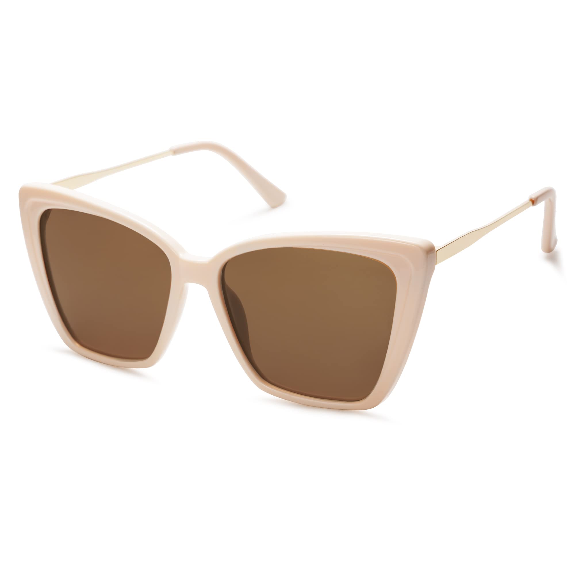 Foto 4 pulgar | Gafas De Sol Sojos Sj2206, Modernas, Polarizadas, Con Montura Blanca Para Mujer - Venta Internacional.