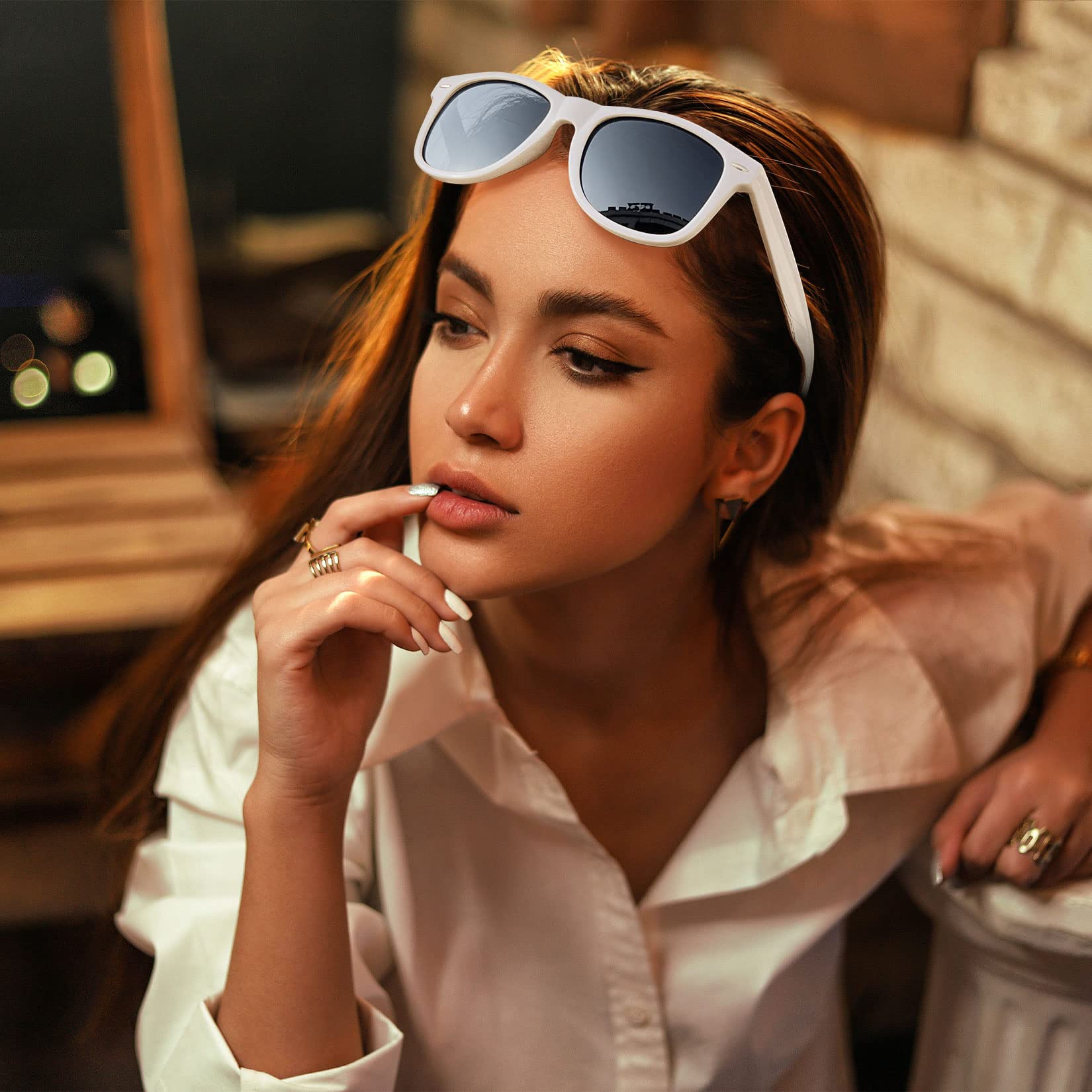 Foto 3 pulgar | Gafas De Sol Joopin Trendy Square Oversized Polarized Uv400 - Venta Internacional.