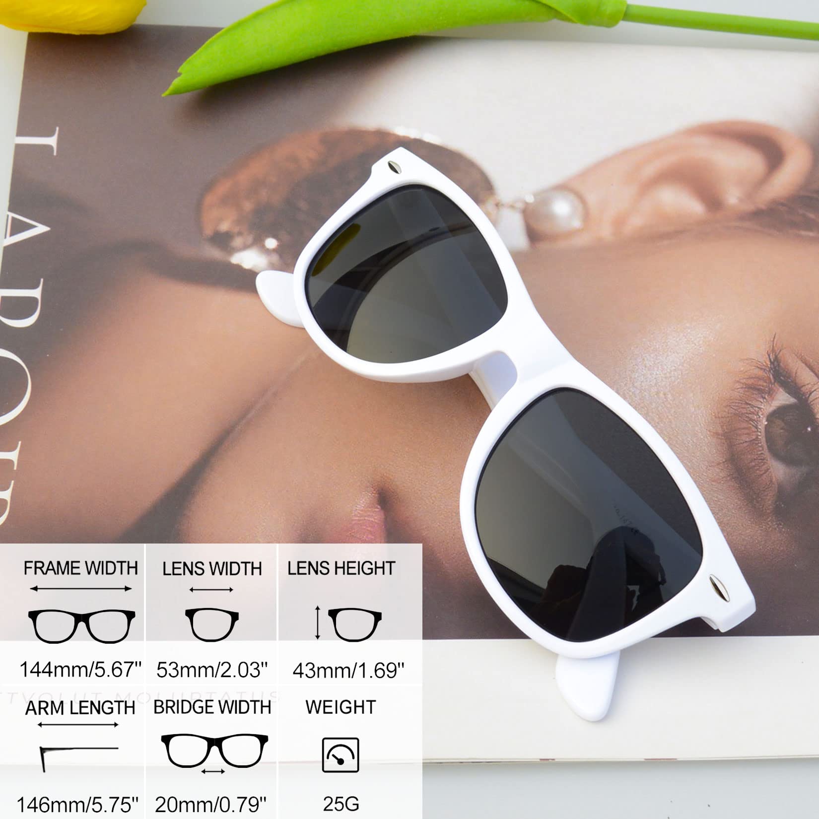 Foto 4 pulgar | Gafas De Sol Joopin Trendy Square Oversized Polarized Uv400 - Venta Internacional.
