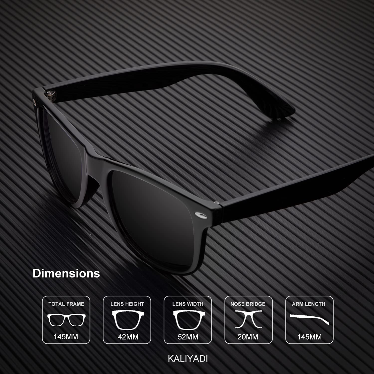 Foto 4 pulgar | Gafas de Sol Kaliyadi Polarizadas Semisin Montura Que Bloquean Los Rayos Uv - Venta Internacional