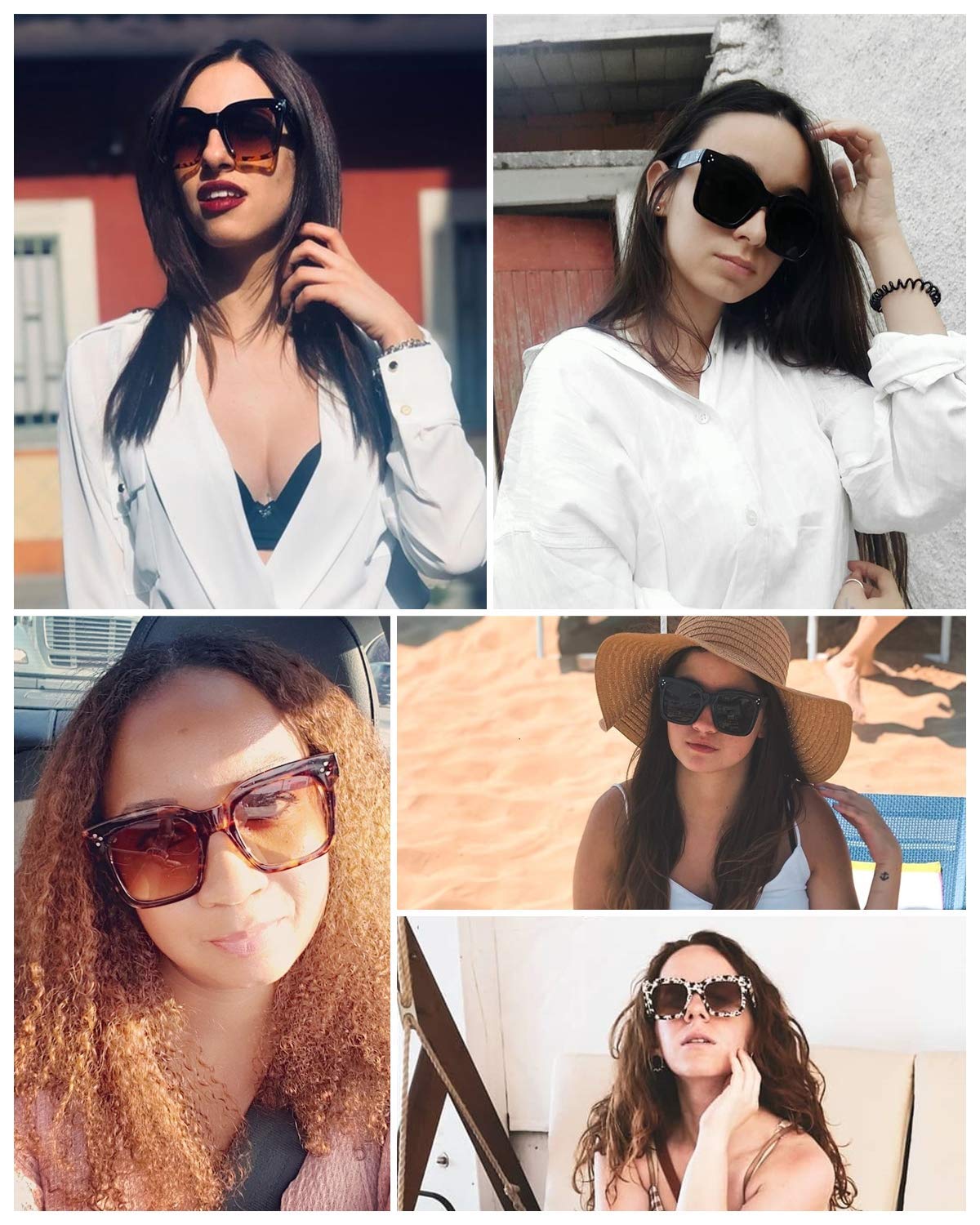 Foto 8 pulgar | Gafas De Sol Feisedy Vintage Butterfly Square B2486 Para Mujer - Venta Internacional.