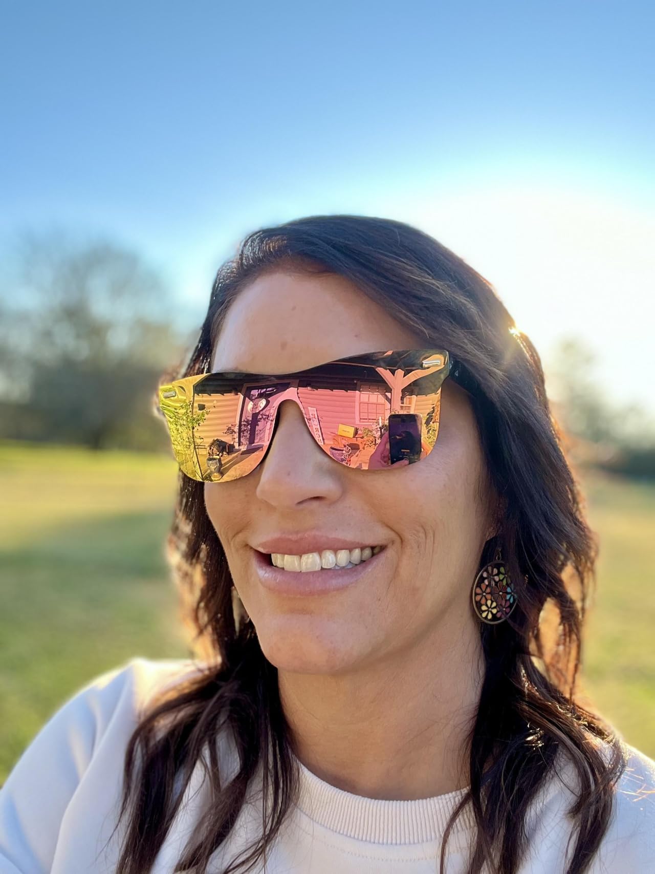 Foto 7 pulgar | Gafas De Sol Feisedy Rimless Mirrored Uv400 B4114 Para Mujeres Y Hombres - Venta Internacional.