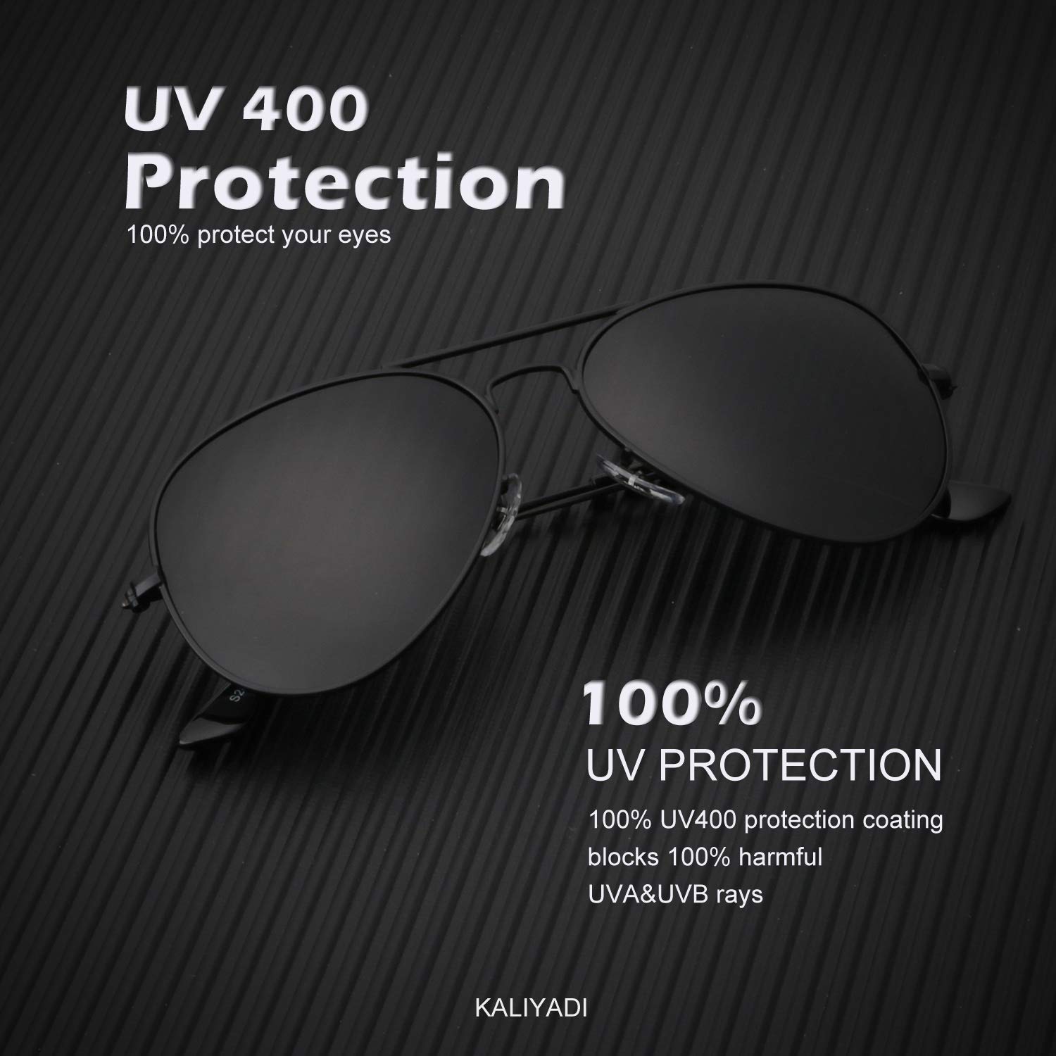 Foto 3 pulgar | Gafas de Sol Kaliyadi Classic Aviator Polarizadas Uv62 Mm paquete De 3 - Venta Internacional