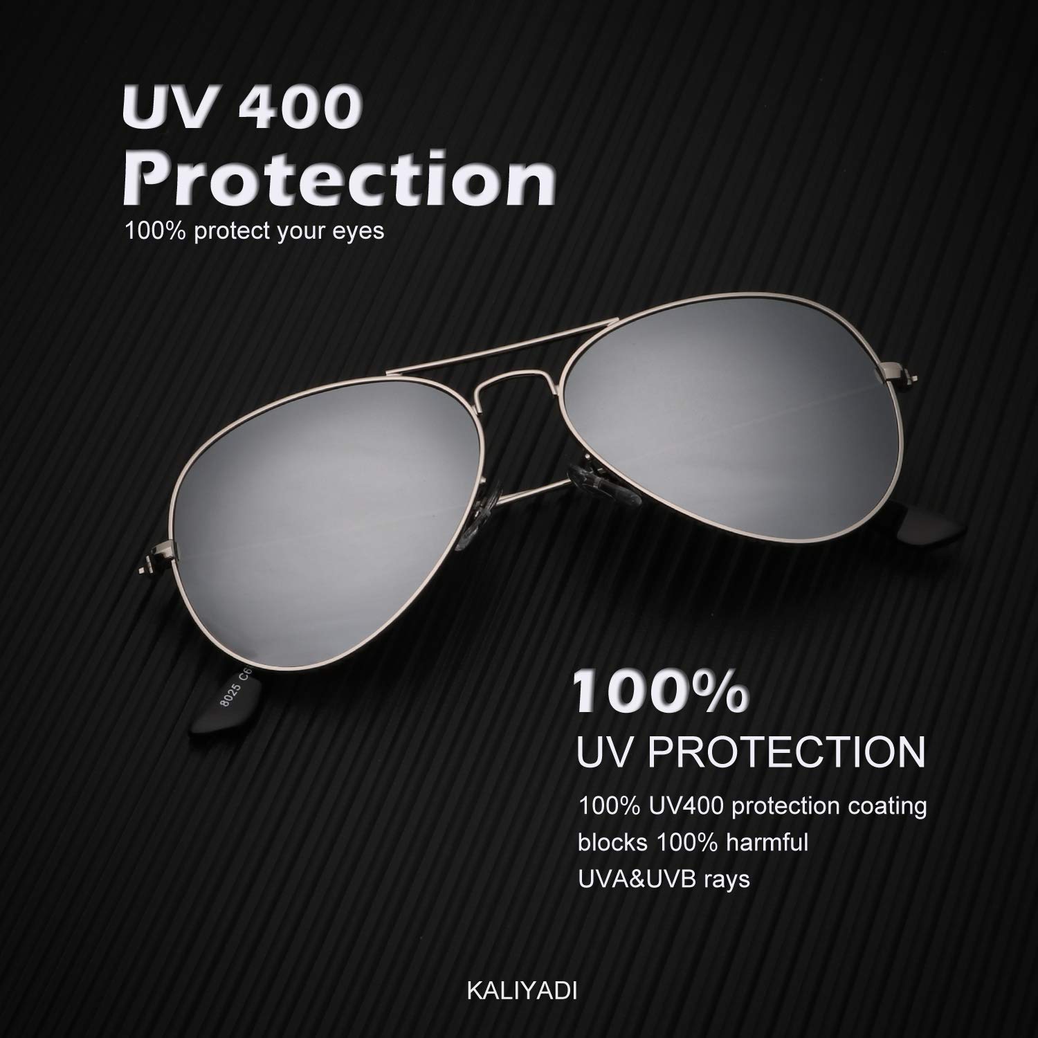 Foto 5 pulgar | Gafas de Sol Kaliyadi Classic Aviator Polarizadas Uv62 Mm paquete De 3 - Venta Internacional