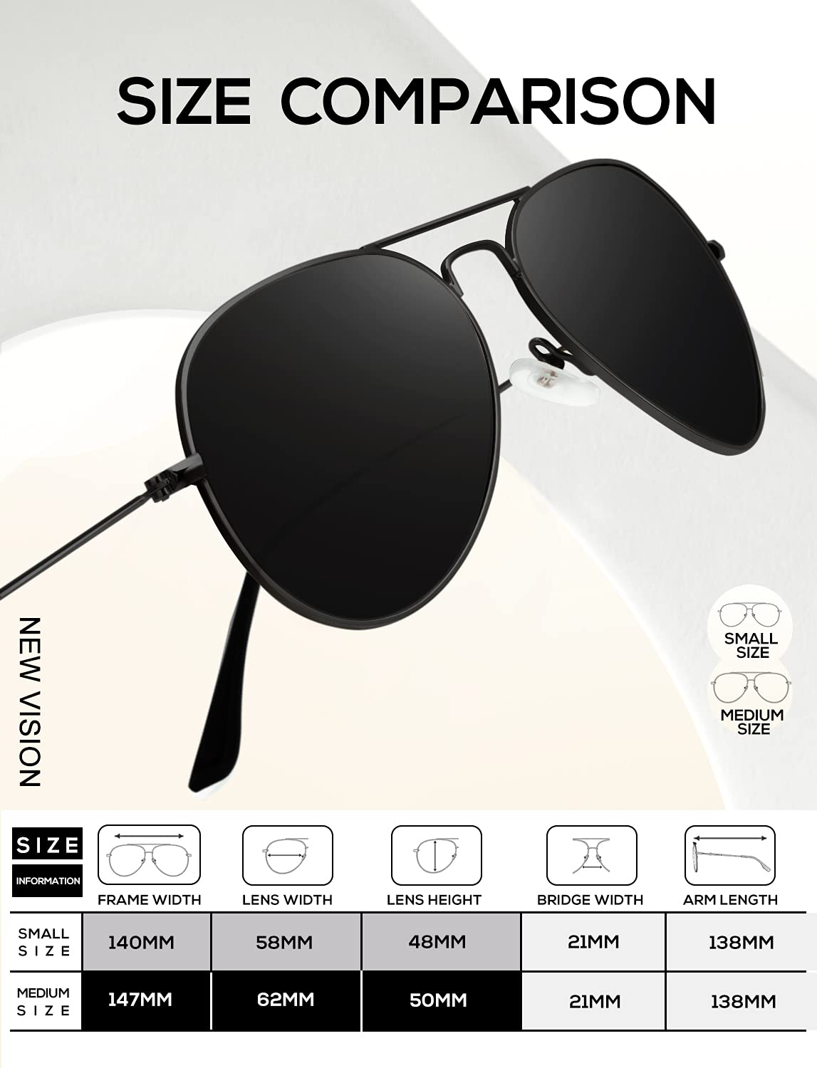 Foto 6 pulgar | Gafas de Sol Kaliyadi Classic Aviator Polarizadas Uv62 Mm paquete De 3 - Venta Internacional