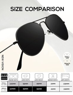 Foto 5 | Gafas de Sol Kaliyadi Classic Aviator Polarizadas Uv62 Mm paquete De 3 - Venta Internacional