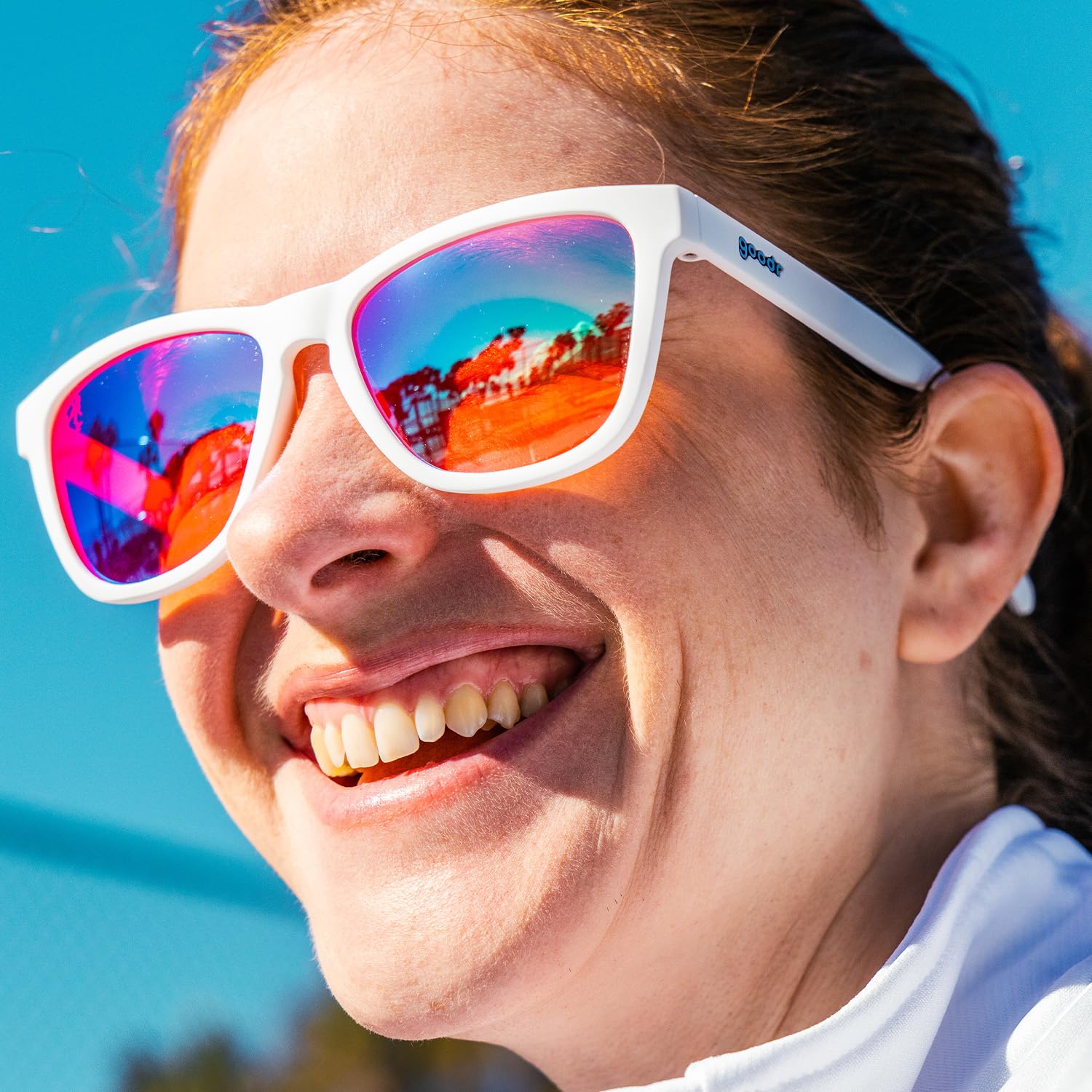 Foto 5 pulgar | Gafas De Sol Goodr Au Revoir, Gopher Polarized Uv400 Blancas - Venta Internacional.
