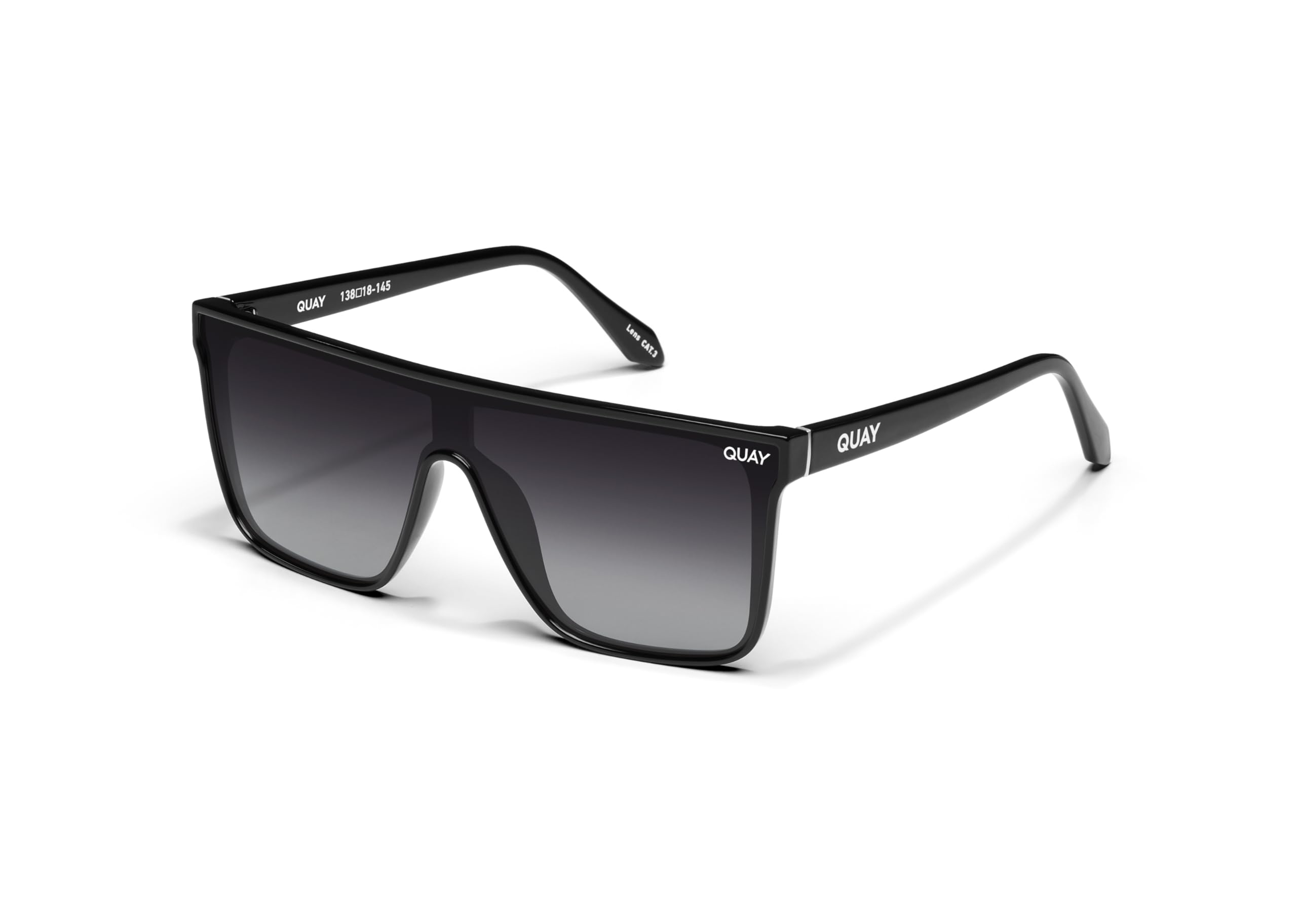 Foto 3 pulgar | Gafas De Sol Quay Nightfall Medium Shield Con Lentes Uv Negras - Venta Internacional.