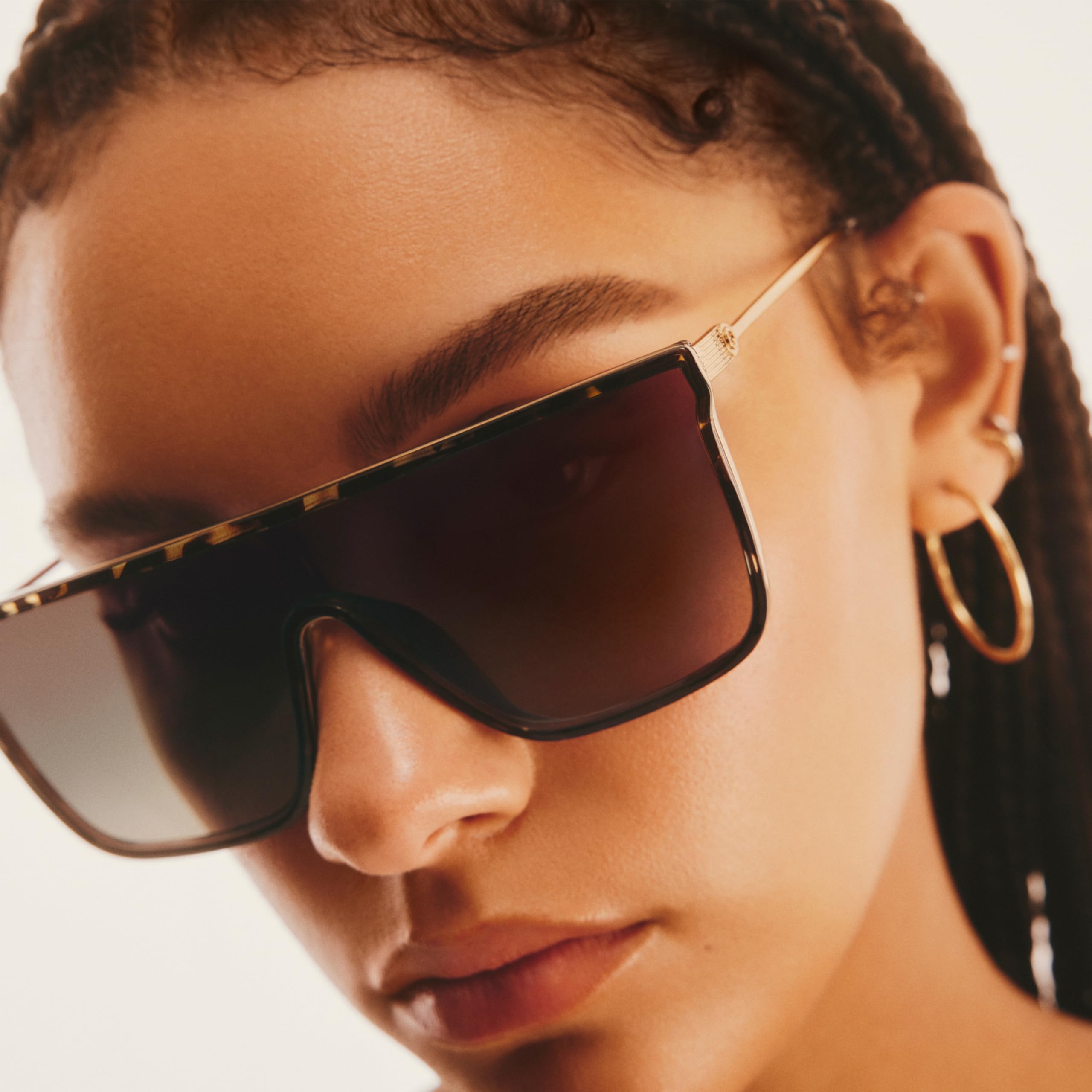 Foto 4 pulgar | Gafas De Sol Quay Nightfall Medium Shield Con Lentes Uv Negras - Venta Internacional.