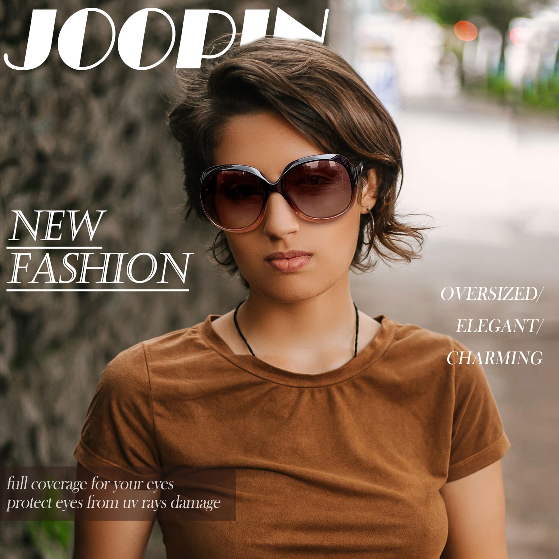Foto 3 pulgar | Gafas De Sol Joopin Oversized Trendy Polarized Uv400 Para Mujer - Venta Internacional.