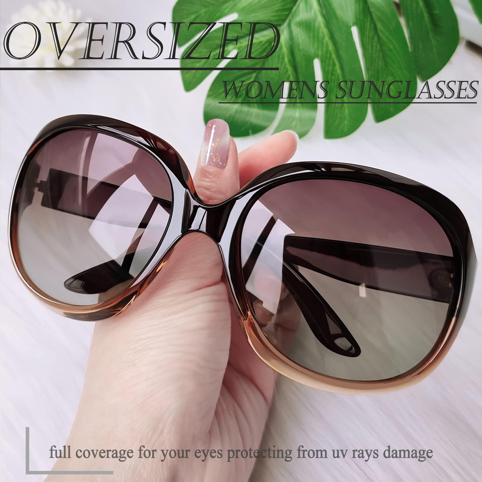 Foto 4 pulgar | Gafas De Sol Joopin Oversized Trendy Polarized Uv400 Para Mujer - Venta Internacional.