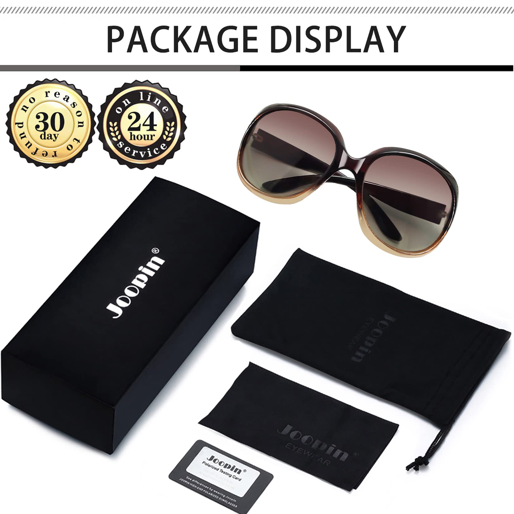 Foto 6 | Gafas De Sol Joopin Oversized Trendy Polarized Uv400 Para Mujer - Venta Internacional.