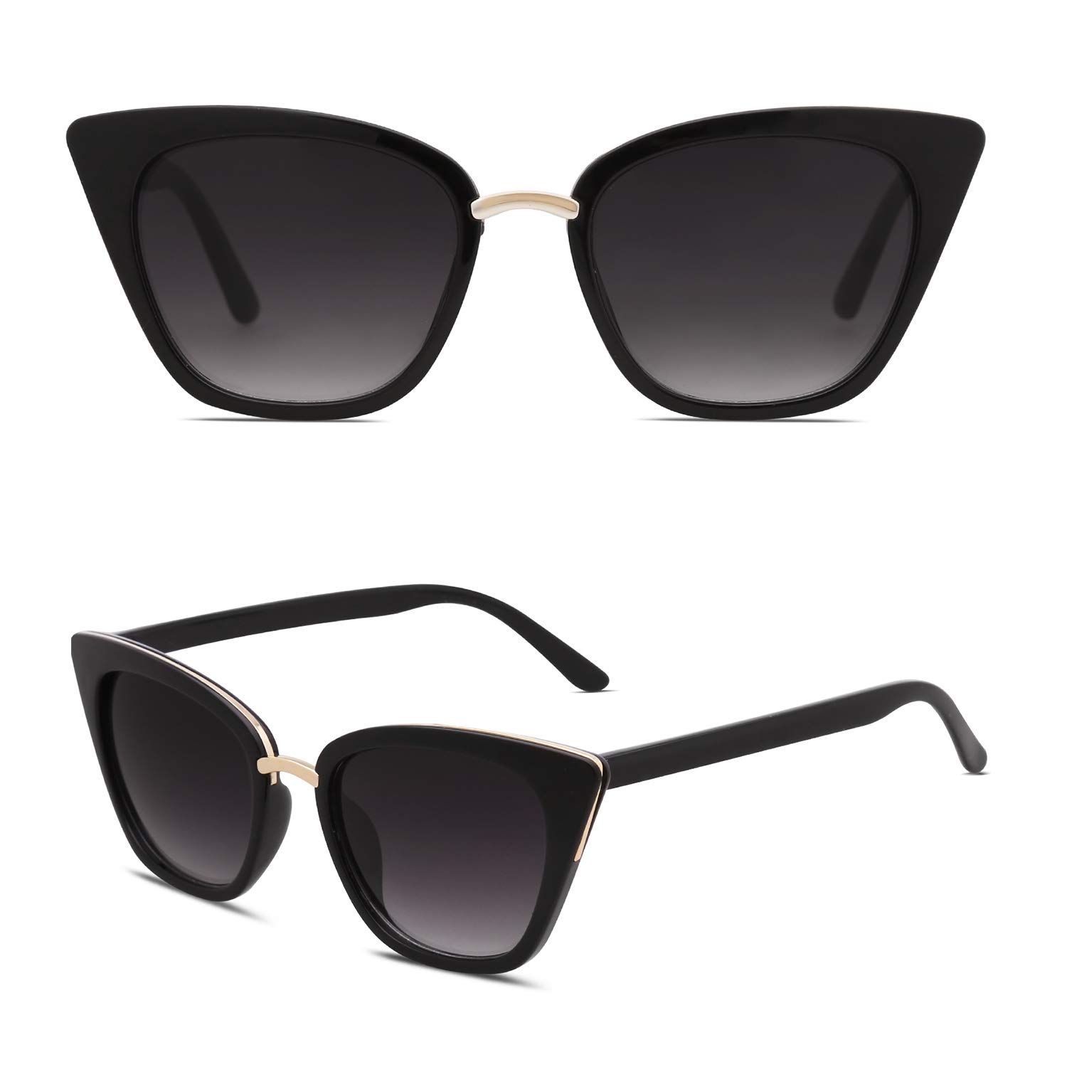 Foto 3 pulgar | Gafas De Sol Sojos Cat Eye Sj2052 Fashion Uv400 Negro/gris - Venta Internacional.