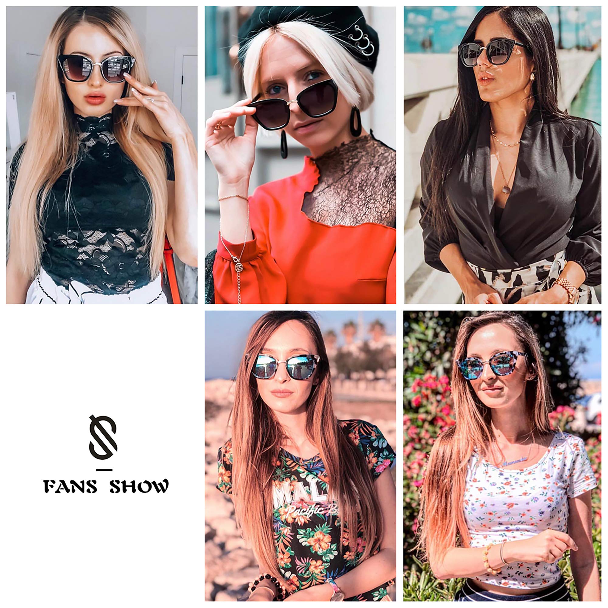 Foto 4 pulgar | Gafas De Sol Sojos Cat Eye Sj2052 Fashion Uv400 Negro/gris - Venta Internacional.