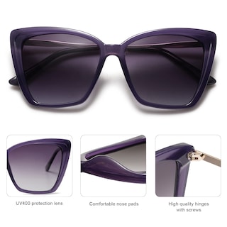 Foto 4 | Gafas De Sol Sojos Sj2206, Modernas, Polarizadas, Para Mujer, Montura Morada - Venta Internacional.