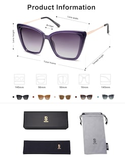 Foto 5 | Gafas De Sol Sojos Sj2206, Modernas, Polarizadas, Para Mujer, Montura Morada - Venta Internacional.
