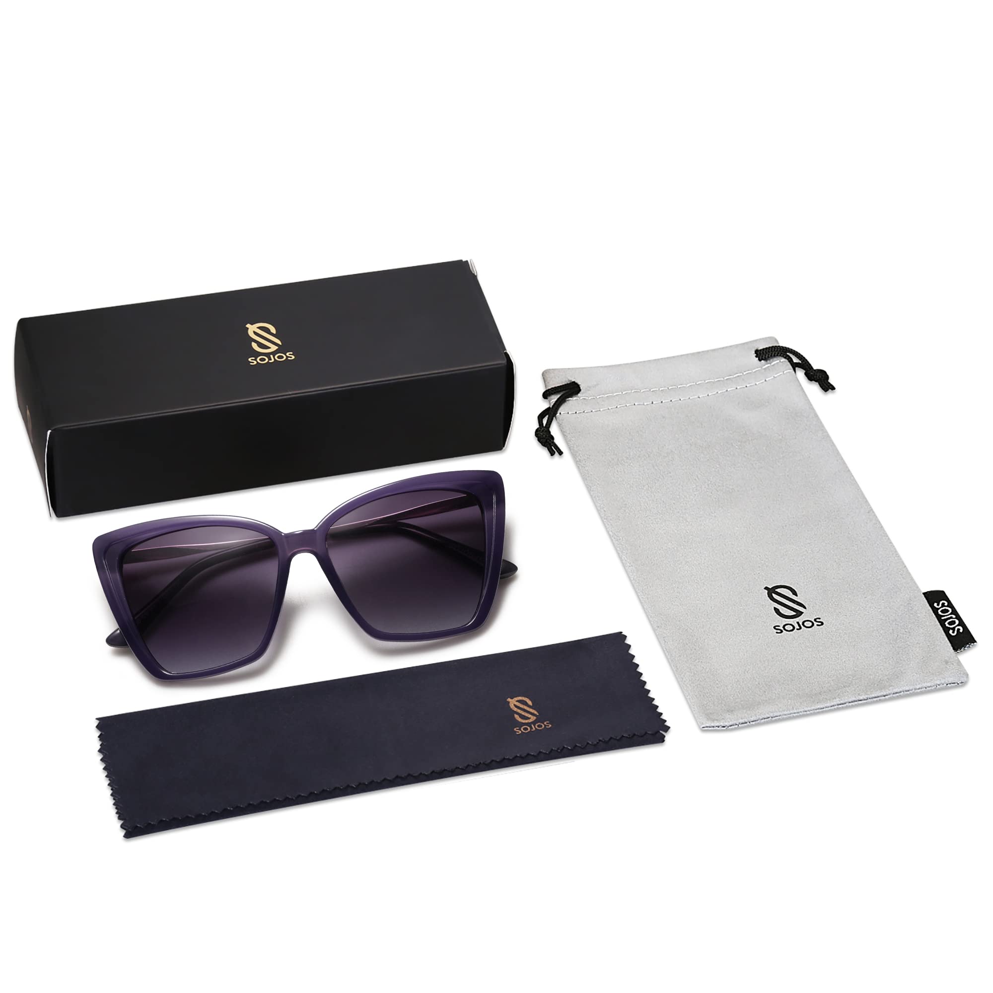 Foto 8 pulgar | Gafas De Sol Sojos Sj2206, Modernas, Polarizadas, Para Mujer, Montura Morada - Venta Internacional.