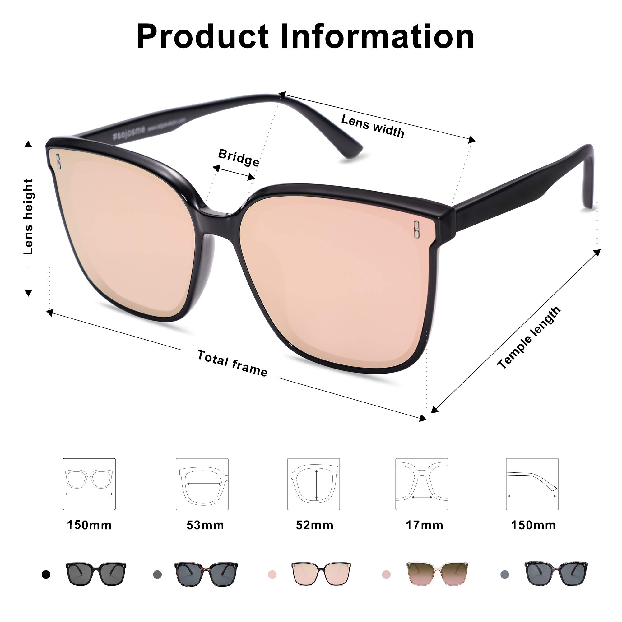 Foto 6 pulgar | Gafas De Sol Sojos Sj2157 De Estilo Vintage Para Mujer Y Hombre - Venta Internacional.
