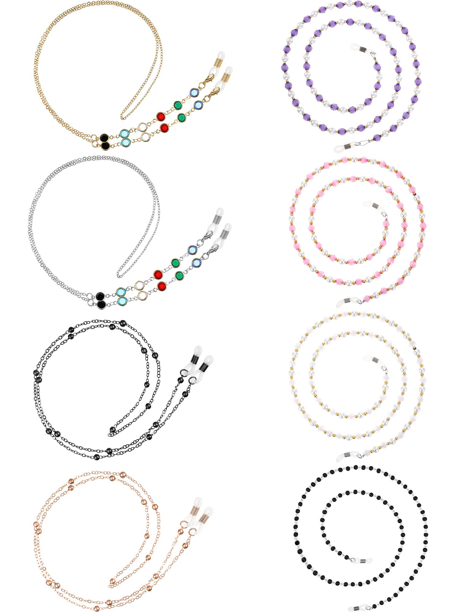 Foto 2 pulgar | Cadenas Para Gafas De Sol Frienda Beaded, Soporte Para Gafas De Sol X8 - Venta Internacional.