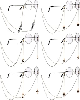 Foto 1 | Cadena de Gafas Flutesan Estilo Gótico 6 Piezas - Venta Internacional