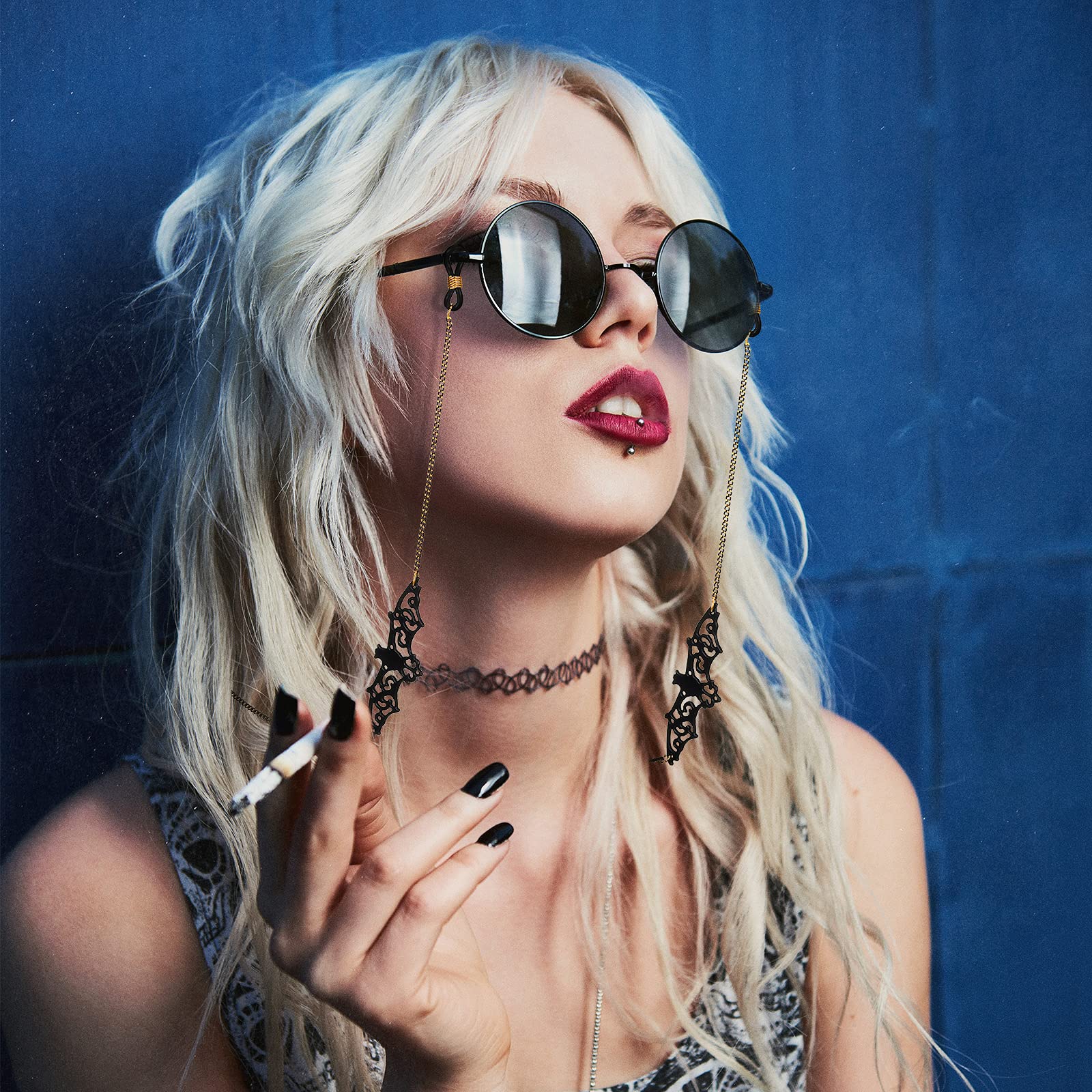 Foto 6 pulgar | Cadena de Gafas Flutesan Estilo Gótico 6 Piezas - Venta Internacional