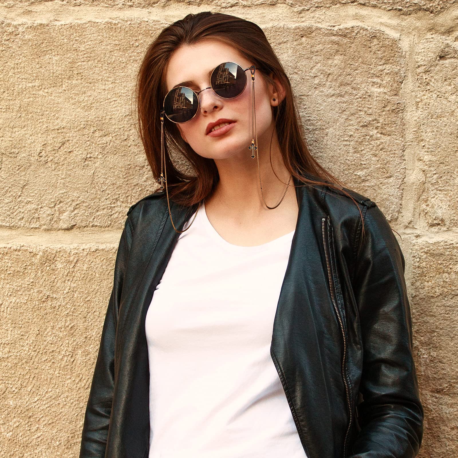 Foto 7 pulgar | Cadena de Gafas Flutesan Estilo Gótico 6 Piezas - Venta Internacional