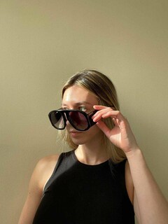 Foto 3 | Gafas De Sol Feisedy Retro Aviator Oversized Vintage 70s 80s - Venta Internacional.