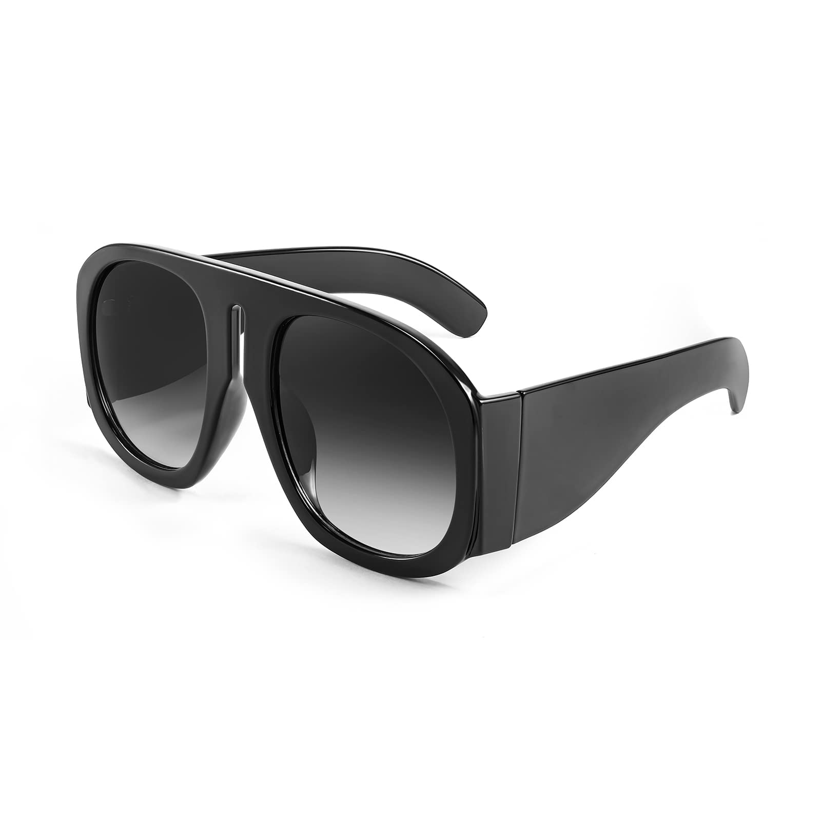 Foto 8 pulgar | Gafas De Sol Feisedy Retro Aviator Oversized Vintage 70s 80s - Venta Internacional.