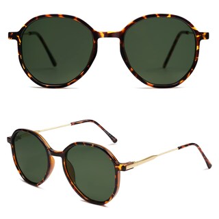 Foto 3 | Gafas De Sol Sojos Sj2181 Hexagonales Redondas Para Mujer Con Montura En Forma De Tortuga - Venta Internacional.