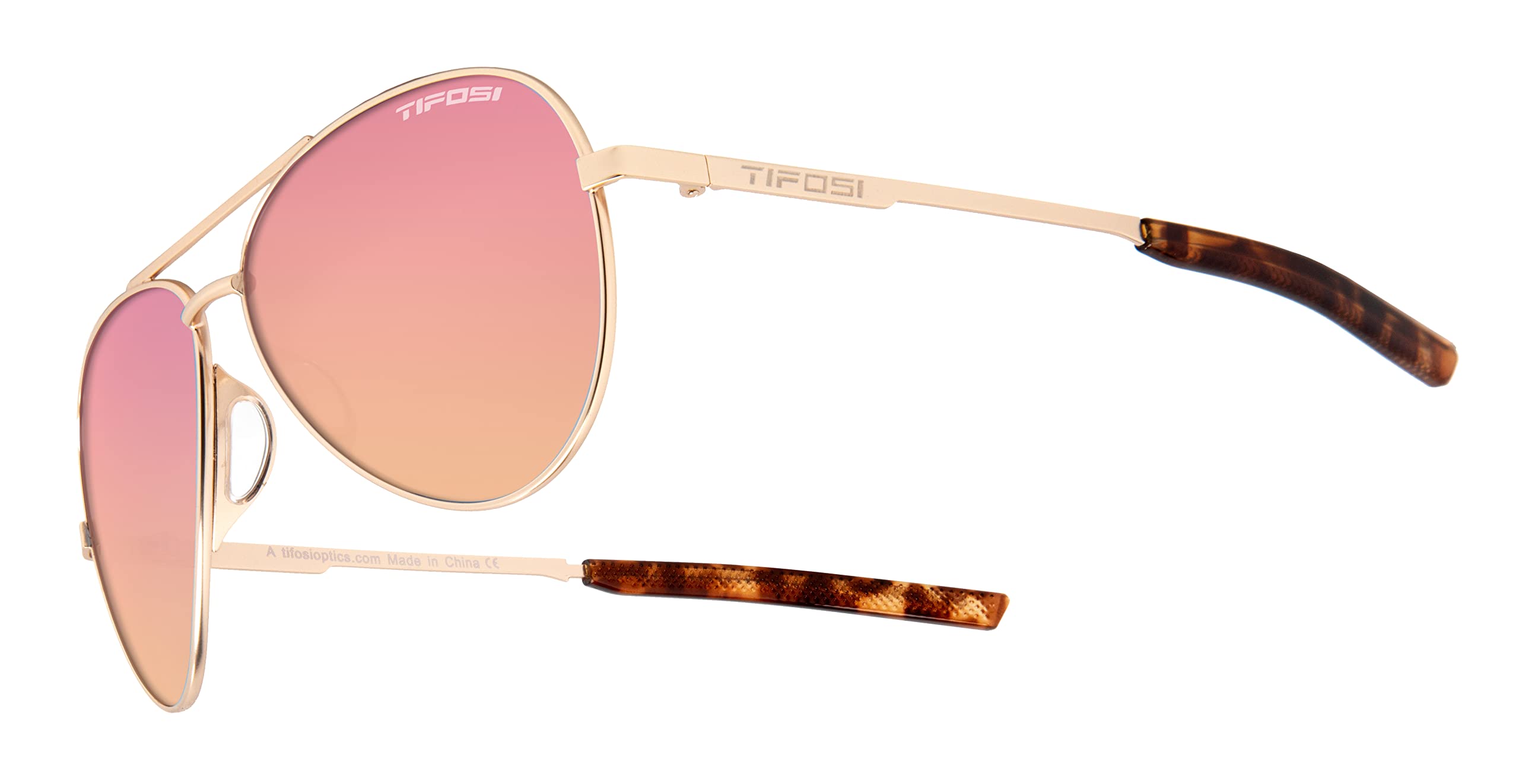 Foto 7 pulgar | Gafas De Sol Tifosi Optics Shwae Aviator Con Espejo Dorado/rosa - Venta Internacional.