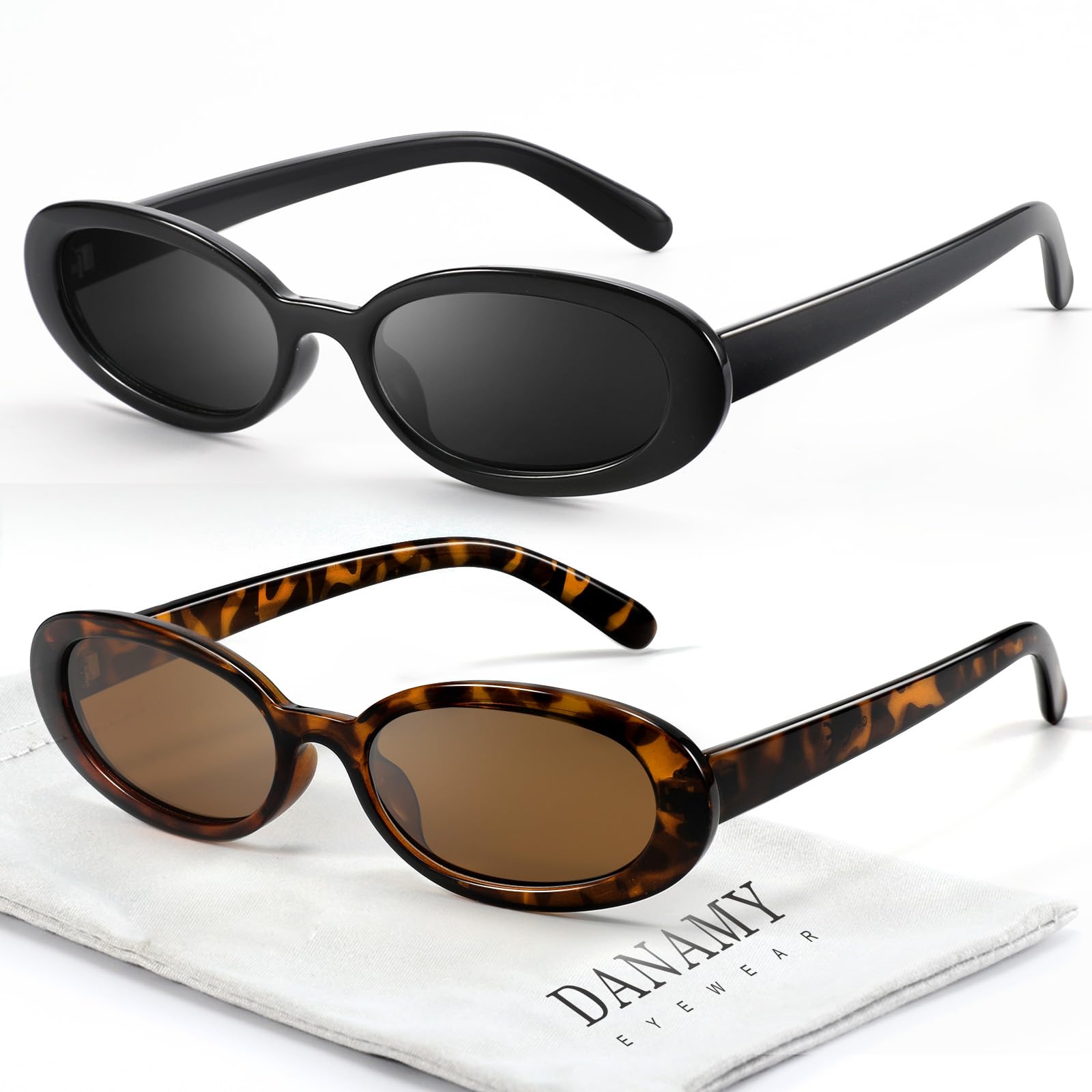 Foto 2 pulgar | Gafas De Sol Danamy Gafas De Sol Ovaladas Retro Uv400 Para Mujer/hombre - Venta Internacional.