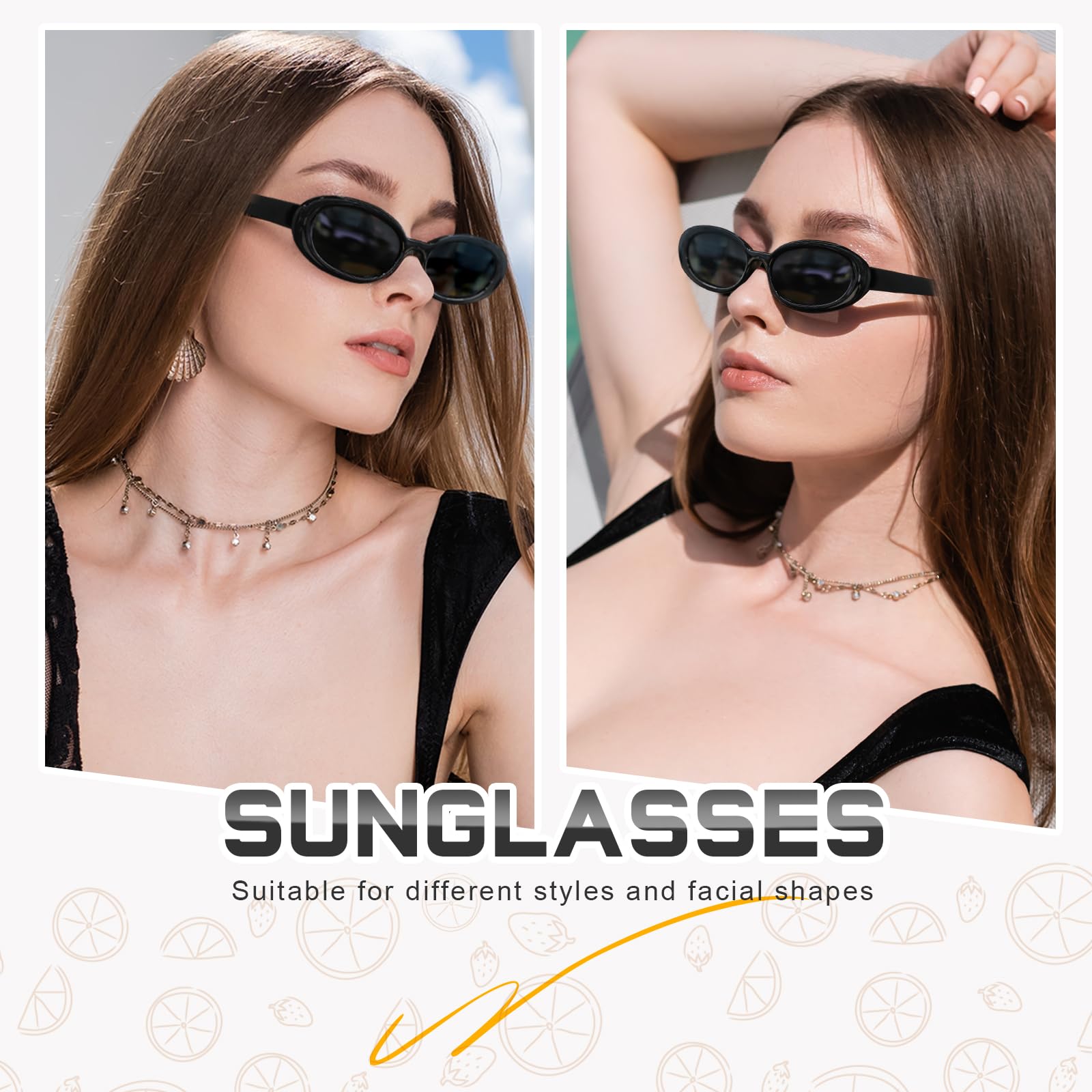 Foto 3 pulgar | Gafas De Sol Danamy Gafas De Sol Ovaladas Retro Uv400 Para Mujer/hombre - Venta Internacional.