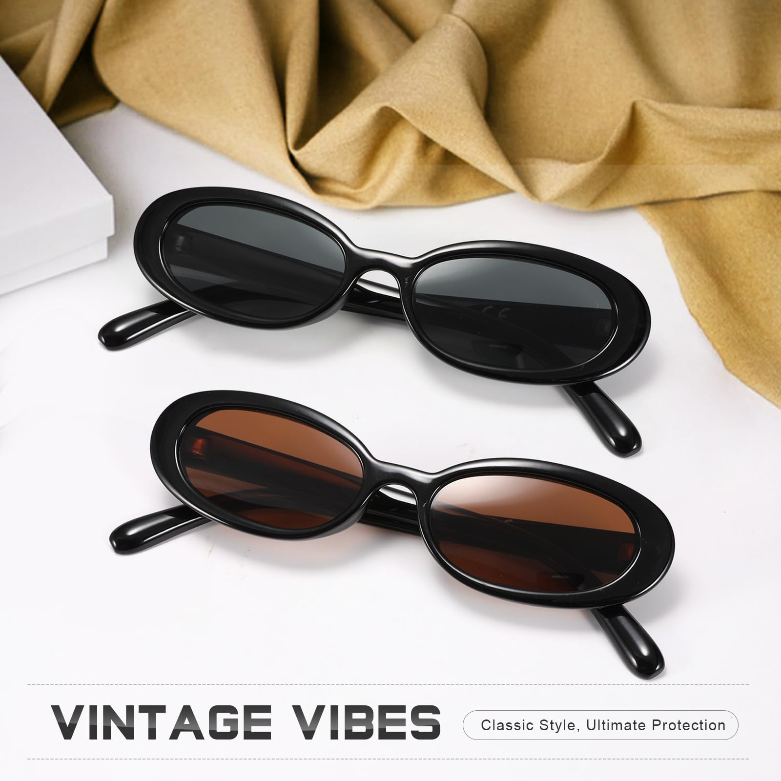 Foto 7 pulgar | Gafas De Sol Danamy Gafas De Sol Ovaladas Retro Uv400 Para Mujer/hombre - Venta Internacional.