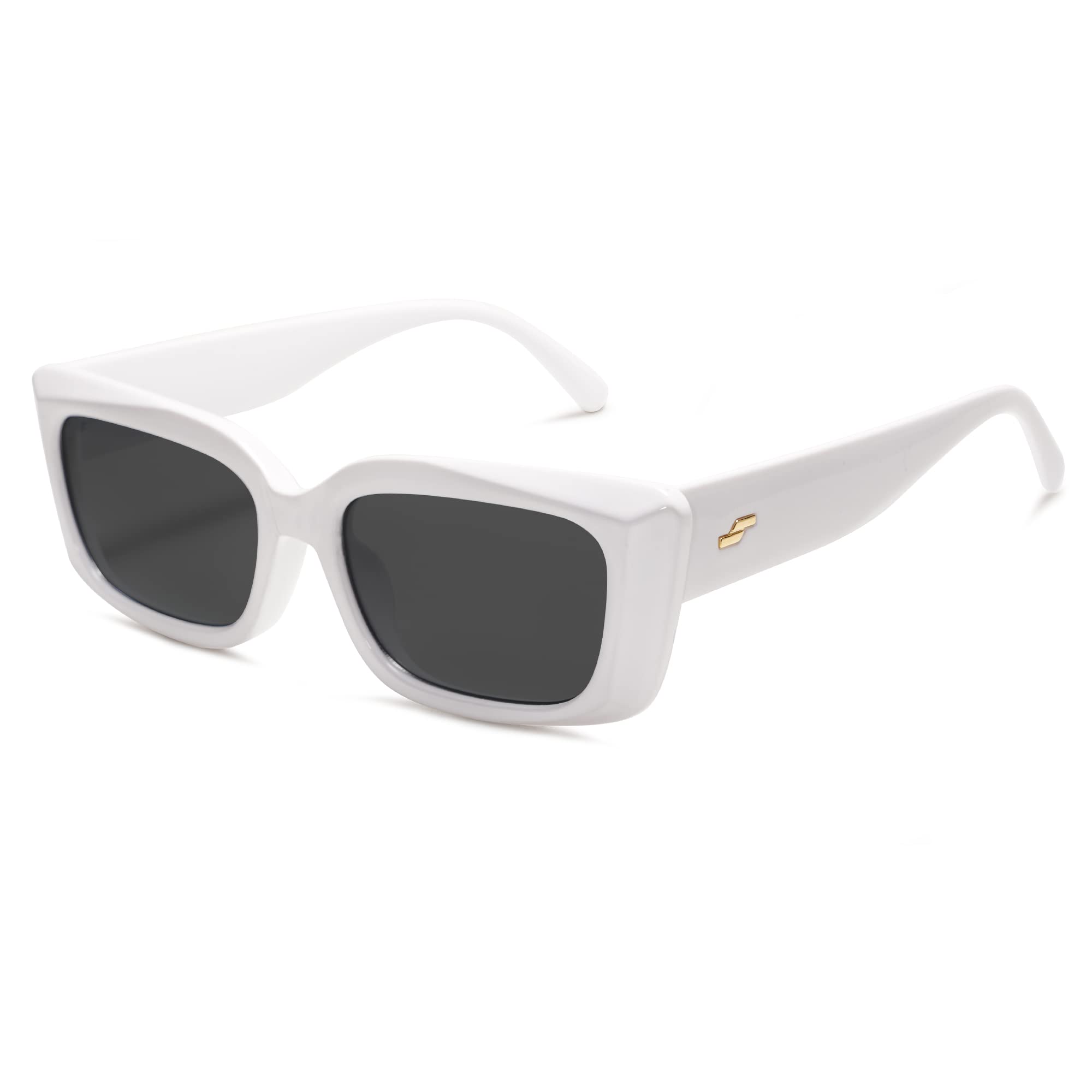 Foto 2 pulgar | Gafas De Sol Sojos Trendy Rectangular Sj2238 Blancas Para Mujer - Venta Internacional.