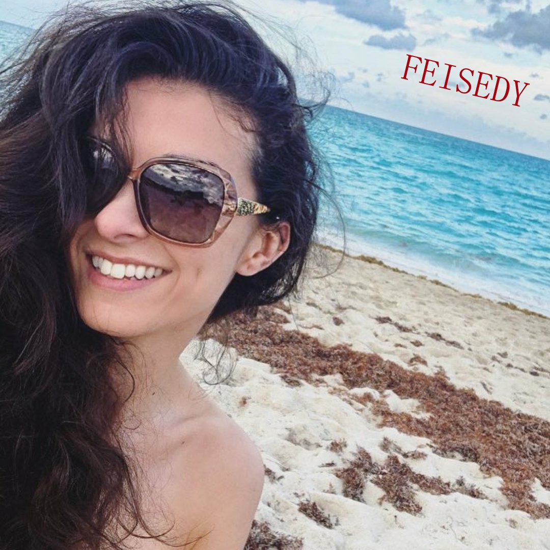 Foto 2 | Gafas De Sol Feisedy Polarizadas Para Mujer Con Montura Cuadrada Brillante B2289 - Venta Internacional.