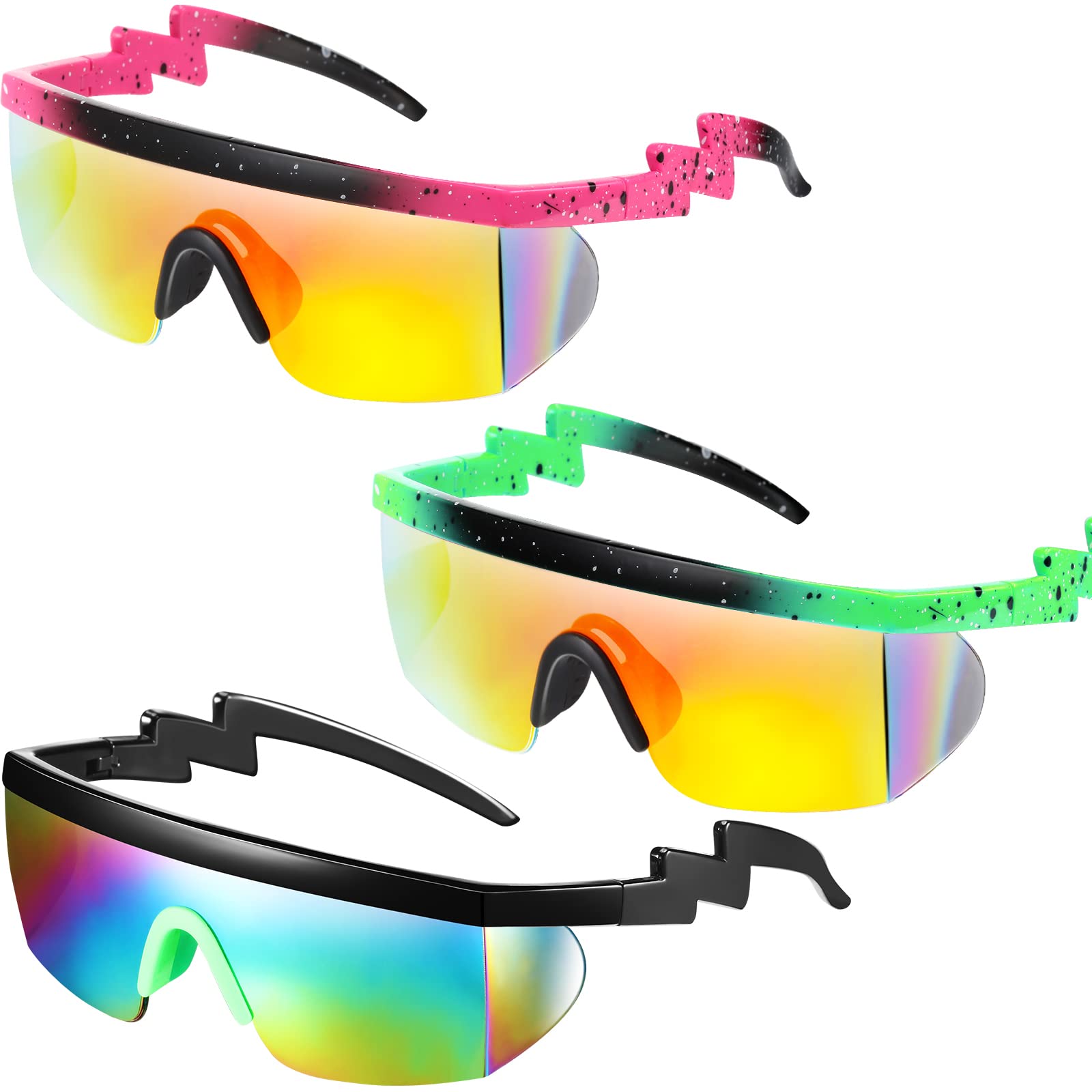 Foto 2 pulgar | Gafas De Sol Frienda Neon Retro Semi Rimless De Los Años 80 Y 90 Para Hombre Y Mujer - Venta Internacional.