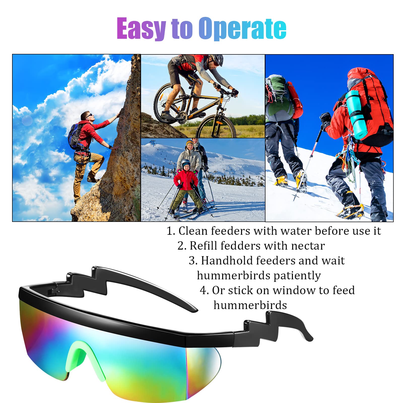 Foto 5 pulgar | Gafas De Sol Frienda Neon Retro Semi Rimless De Los Años 80 Y 90 Para Hombre Y Mujer - Venta Internacional.