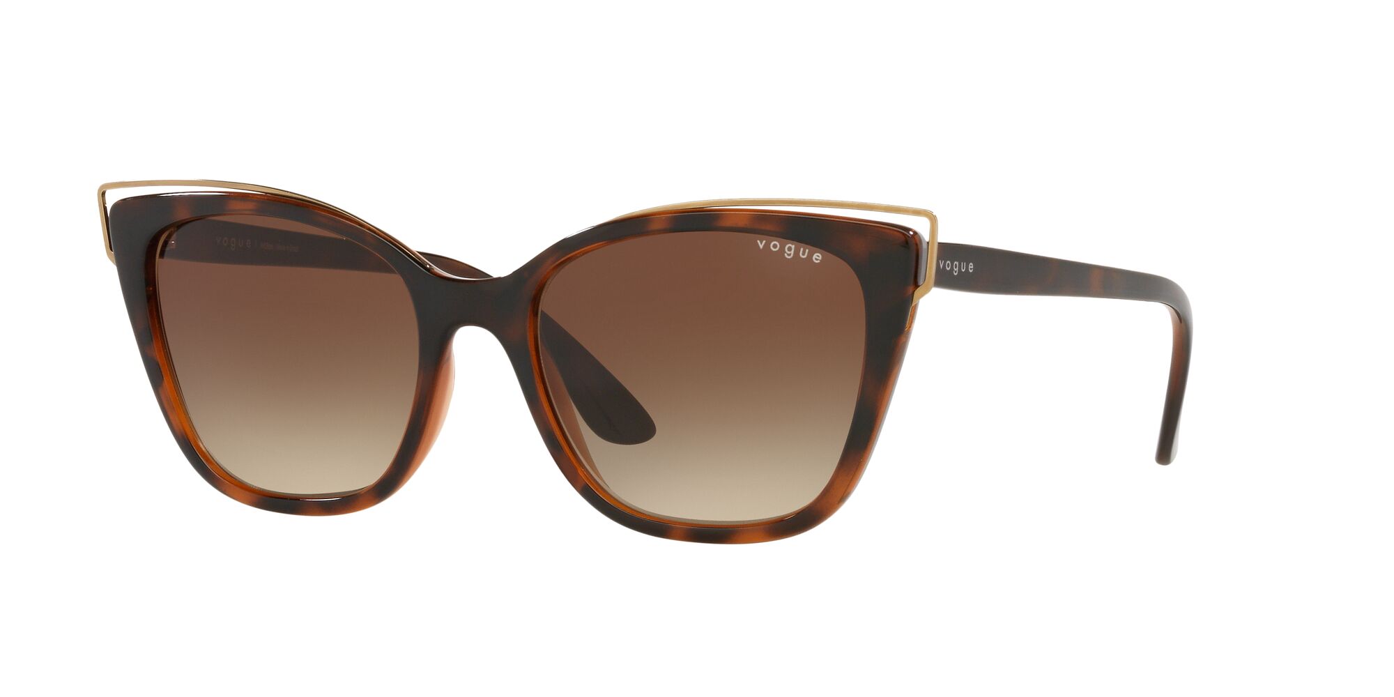 Foto 3 pulgar | Lente De Sol Vogue Gradient Brown