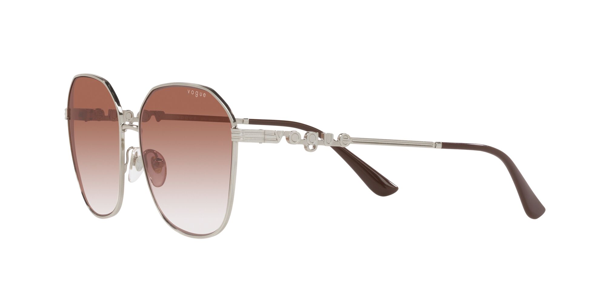 Foto 4 pulgar | Lente De Sol Vogue Clear Gradient Brown