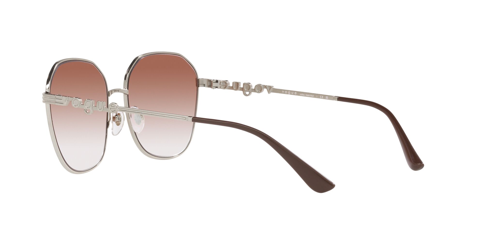 Foto 6 pulgar | Lente De Sol Vogue Clear Gradient Brown