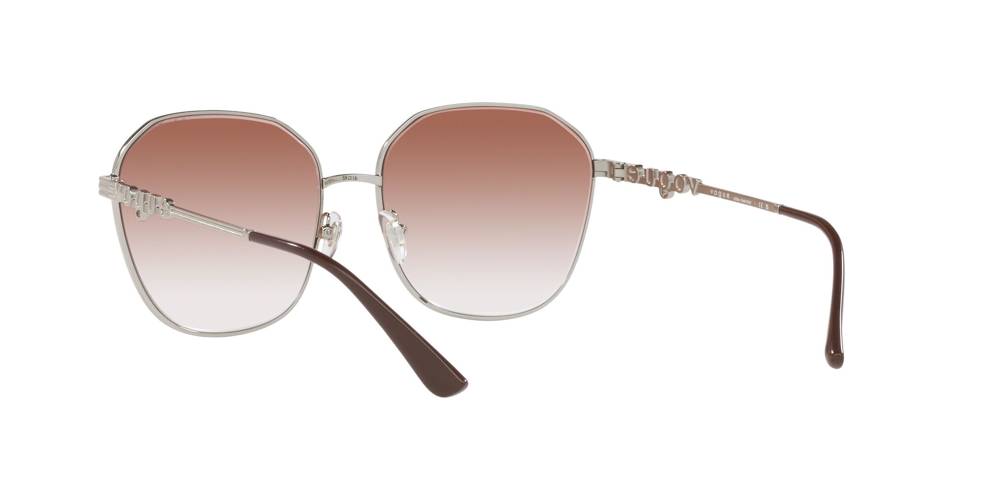 Foto 7 pulgar | Lente De Sol Vogue Clear Gradient Brown